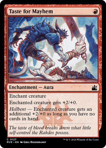 {C} Taste for Mayhem [Ravnica Remastered][RVR 127]