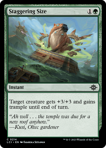 {@C} Staggering Size [The Lost Caverns of Ixalan][LCI 214]