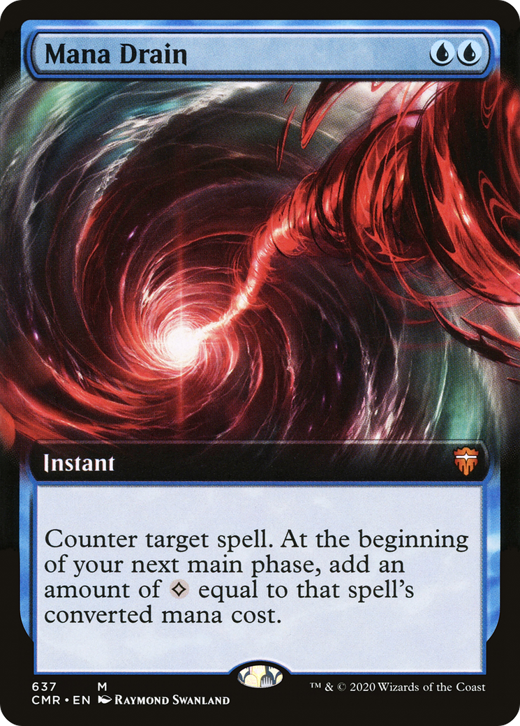 {R} Mana Drain (Extended Art) [Commander Legends][CMR 637]
