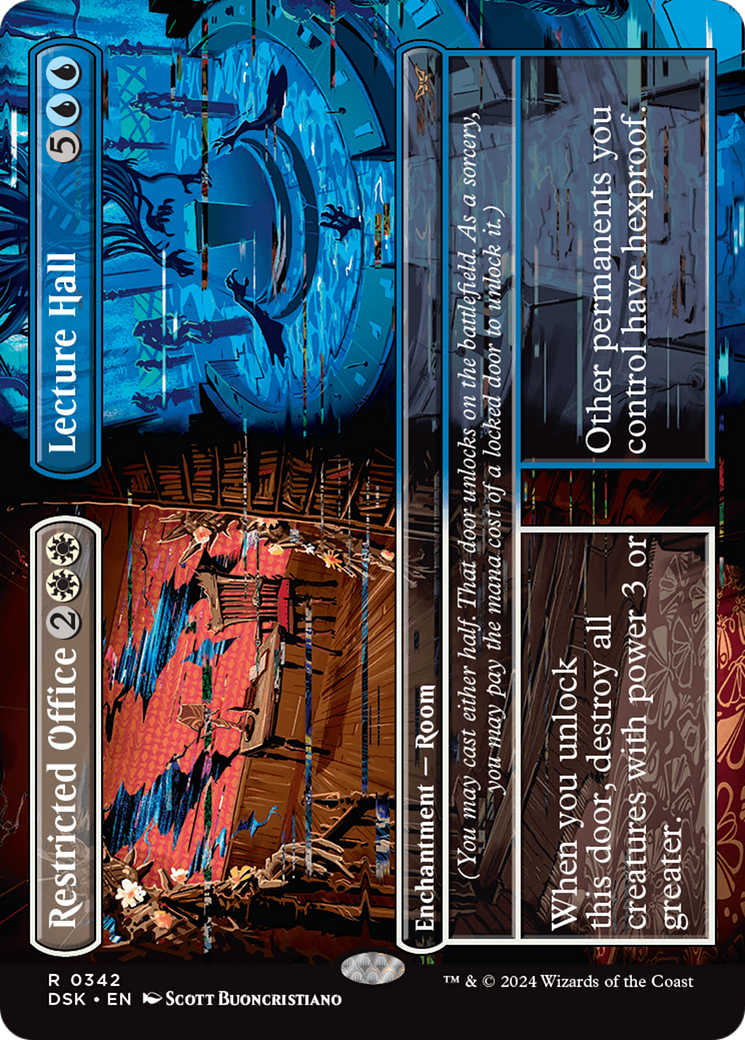 {@R} Restricted Office // Lecture Hall (Borderless) [Duskmourn: House of Horror][DSK 342]