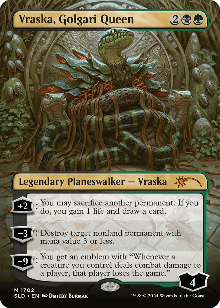 Vraska, Golgari Queen [SLD-1702]  (Borderless) Foil