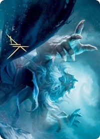 {A} Cyclone Summoner Art Card (Gold-Stamped Signature) [Kaldheim Art Series][GS AKHM 013]
