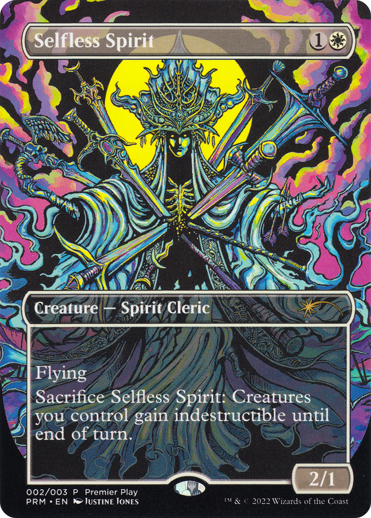 {R} Selfless Spirit (Borderless Alternate-Art) [Regional Championship Qualifiers 2022][RCQ 002]