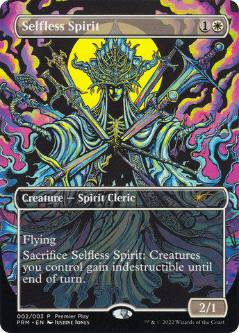 {R} Selfless Spirit (Borderless Alternate-Art) [Regional Championship Qualifiers 2022][RCQ 002]