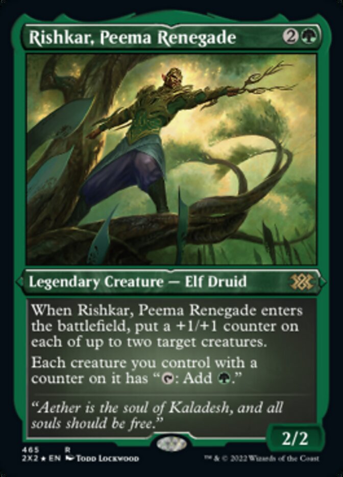 {R} Rishkar, Peema Renegade (Foil Etched) [Double Masters 2022][2X2 465]