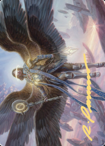 {A} Angel of Destiny Art Card (Gold-Stamped Signature) [Zendikar Rising Art Series][AZNR 037]