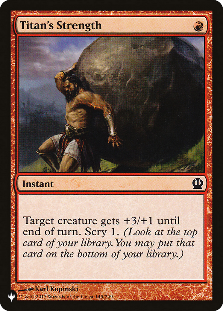 Titan's Strength [LIST 145/249]