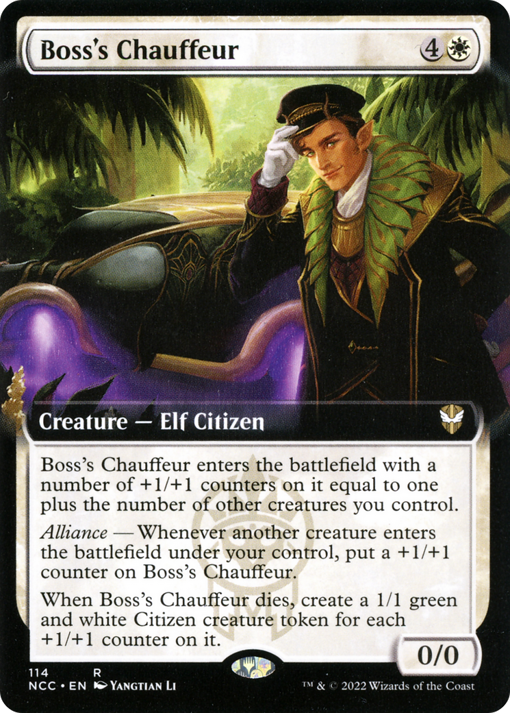 {R} Boss's Chauffeur (Extended Art) [Streets of New Capenna Commander][NCC 114]