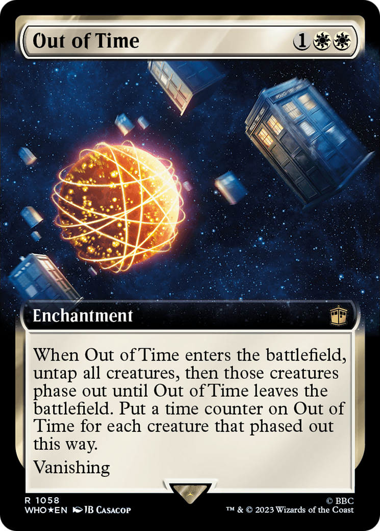 {R} Out of Time (Extended Art) (Surge Foil) [Doctor Who][WHO 1058]