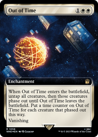 {R} Out of Time (Extended Art) (Surge Foil) [Doctor Who][WHO 1058]