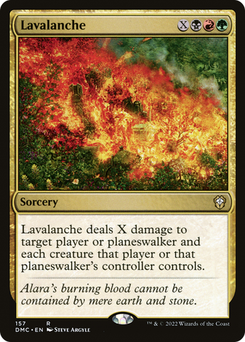 {R} Lavalanche [Dominaria United Commander][DMC 157]
