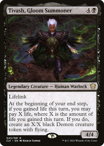 {R} Tivash, Gloom Summoner [Commander 2021][C21 045]
