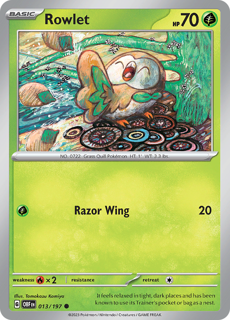 Rowlet 13 - SV03 Obsidian Flames