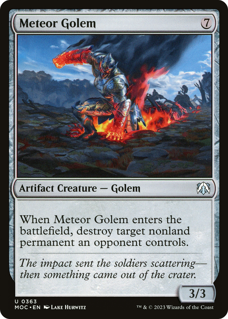 {C} Meteor Golem [March of the Machine Commander][MOC 363]