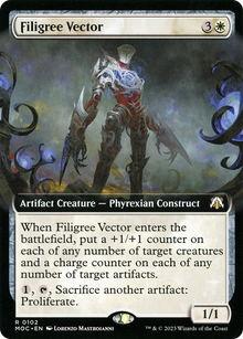 {R} Filigree Vector (Extended Art) [March of the Machine Commander][MOC 102]