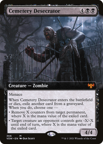 {R} Cemetery Desecrator (Extended Art) [Innistrad: Crimson Vow][VOW 366]