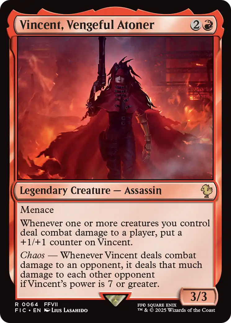 {R} Vincent, Vengeful Atoner [FINAL FANTASY Commander][FIC 064]