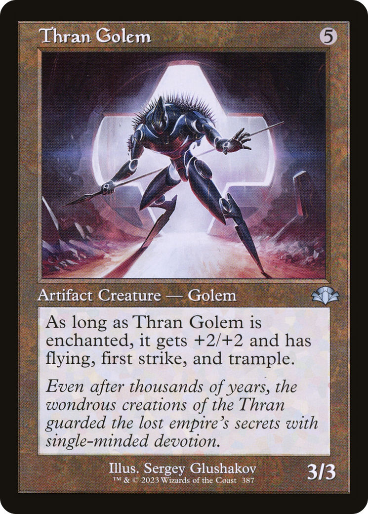 {C} Thran Golem (Retro) [Dominaria Remastered][DMR 387]