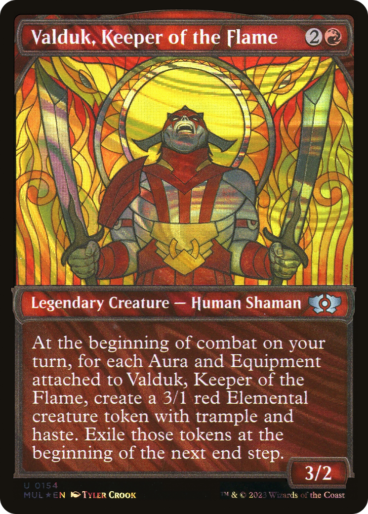 {C} Valduk, Keeper of the Flame (Halo Foil) [Multiverse Legends][MUL 154]