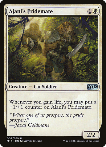 {C} Ajani's Pridemate [Magic 2015][M15 002]
