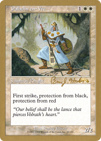 {R} Paladin en-Vec (Brian Hacker) [World Championship Decks 1998][GB WC98 BH12]