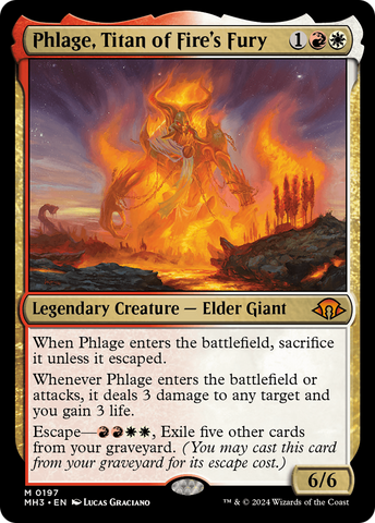 {R} Phlage, Titan of Fire's Fury [Modern Horizons 3][MH3 197]
