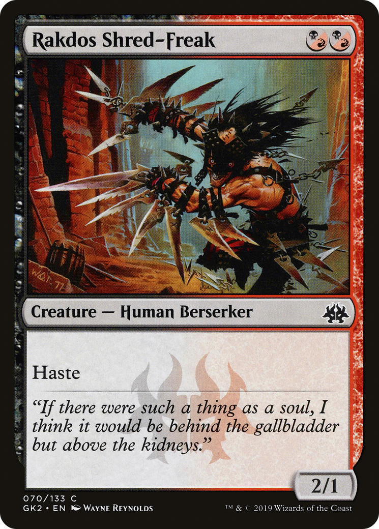 {C} Rakdos Shred-Freak [Ravnica Allegiance Guild Kit][GK2 070]