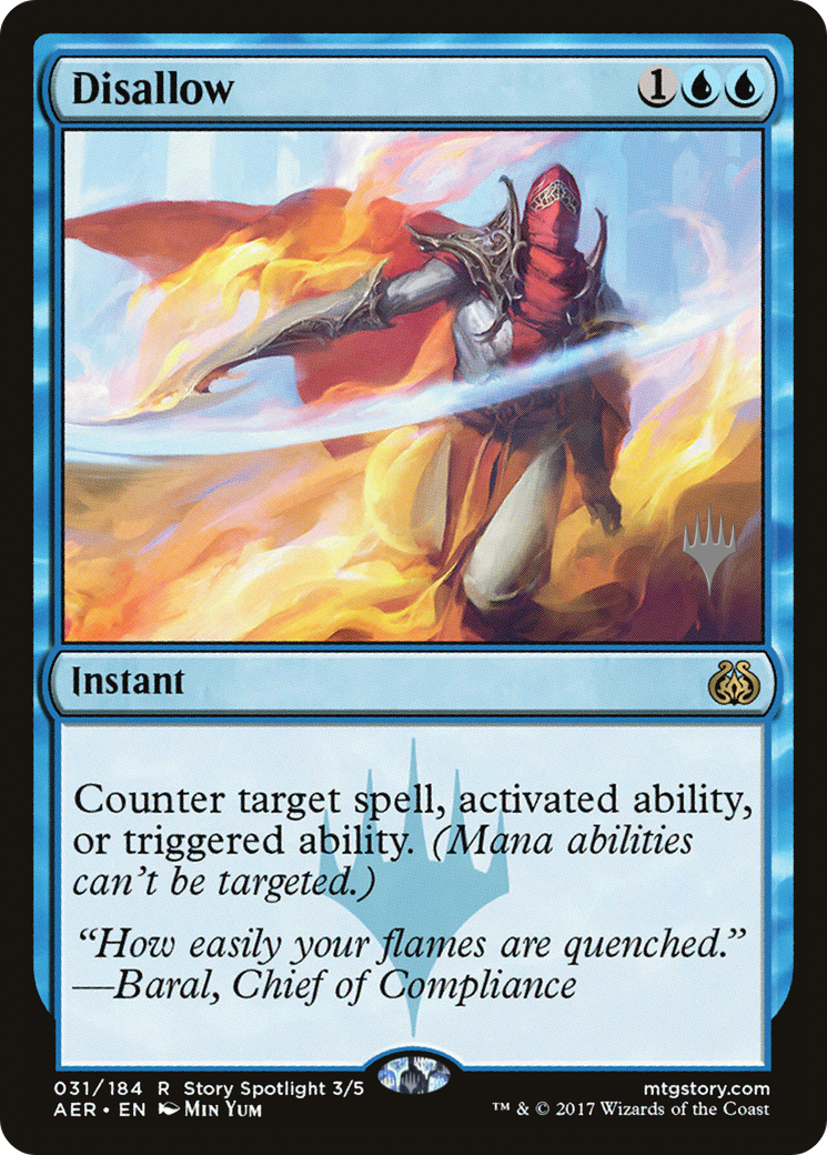 {R} Disallow (Promo Pack) [Aether Revolt Promos][PP AER 031]