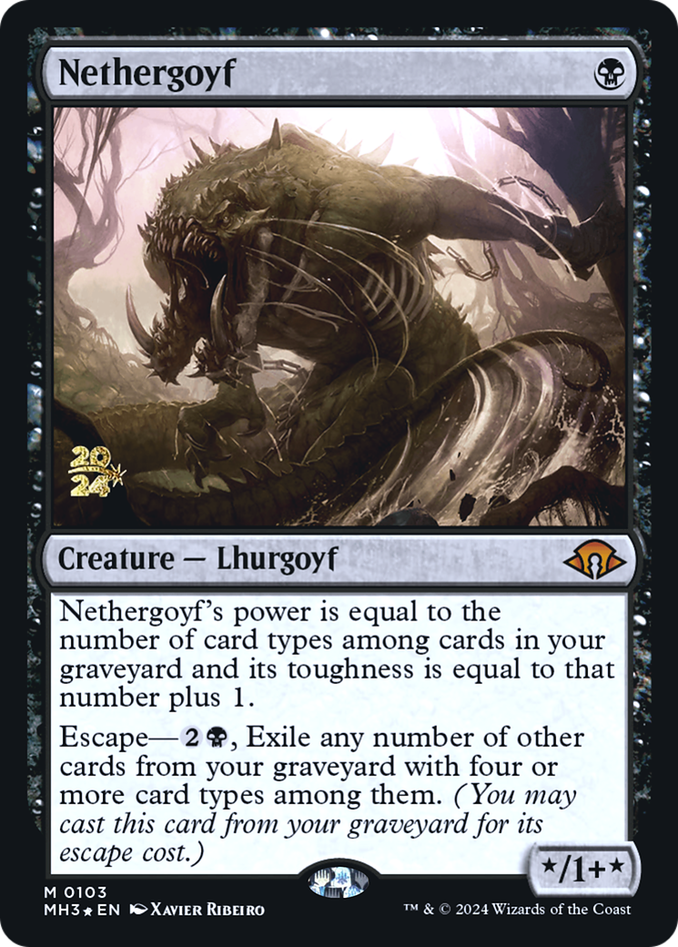 {R} Nethergoyf [Modern Horizons 3 Prerelese Promos][PR PMH3 103]