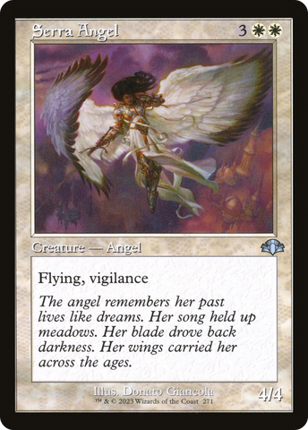 {C} Serra Angel (Retro) [Dominaria Remastered][DMR 271]