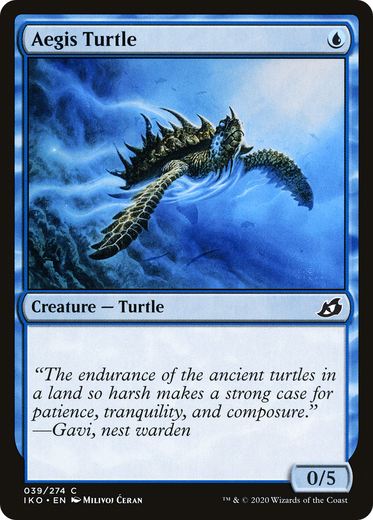 {C} Aegis Turtle [Ikoria: Lair of Behemoths][IKO 039]