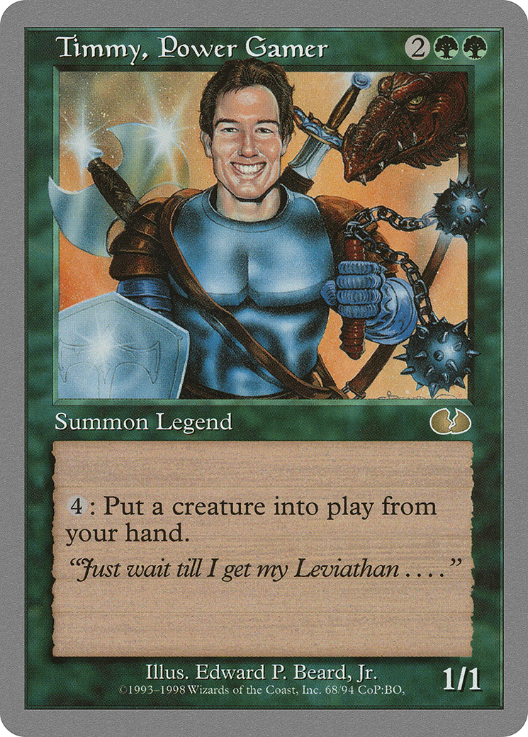 {R} Timmy, Power Gamer [Unglued][UGL 068]