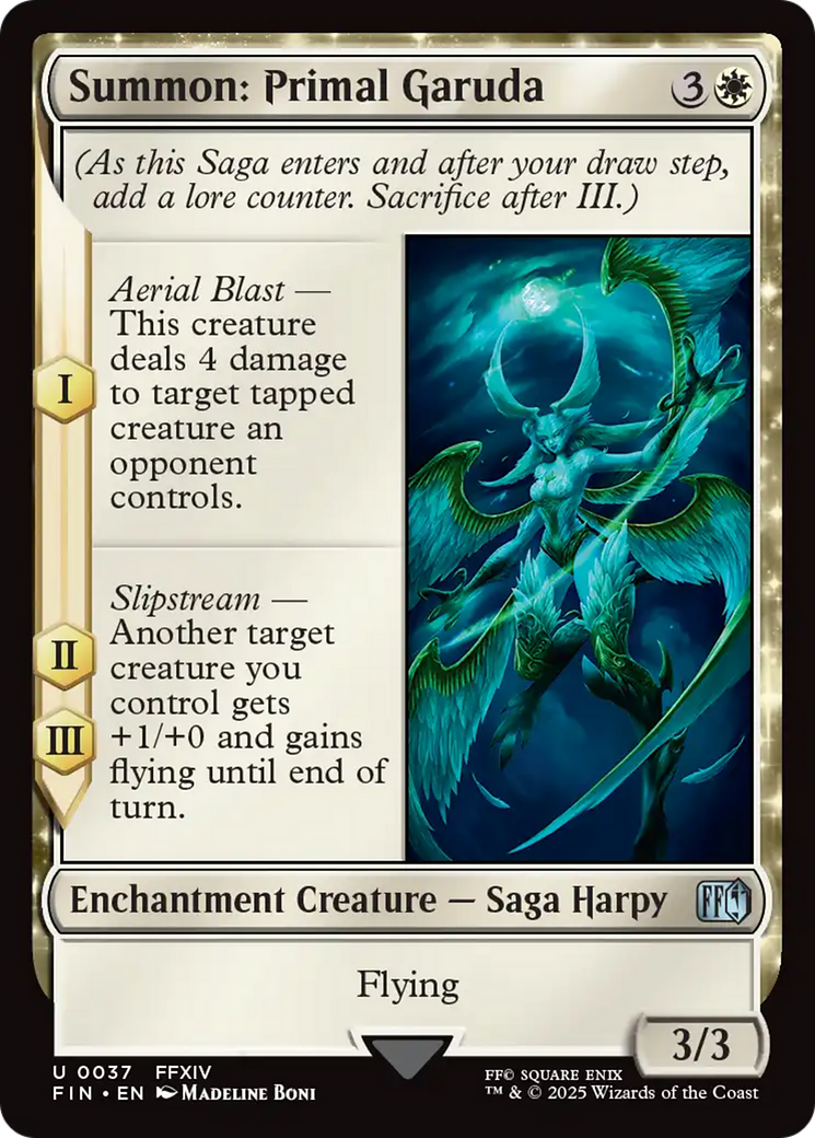 {@C} Summon: Primal Garuda [FINAL FANTASY][FIN 037]