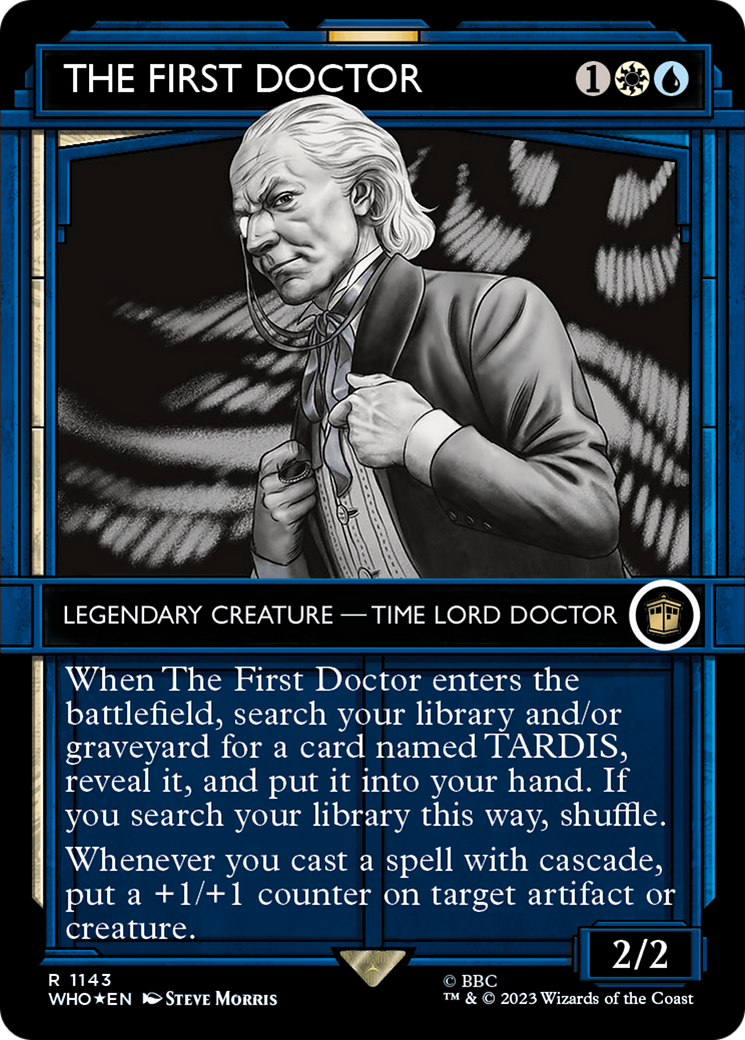 {R} The First Doctor (Showcase) (Surge Foil) [Doctor Who][WHO 1143]