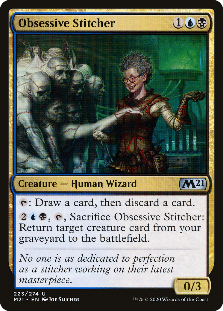 {C} Obsessive Stitcher [Core Set 2021][M21 223]