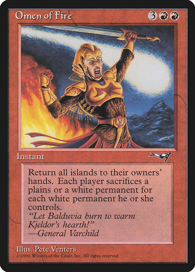 {R} Omen of Fire [Alliances][ALL 075] - Misty Mountain Games