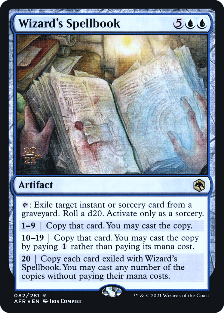 {R} Wizard's Spellbook [Dungeons & Dragons: Adventures in the Forgotten Realms Prerelease Promos][PR AFR 082]