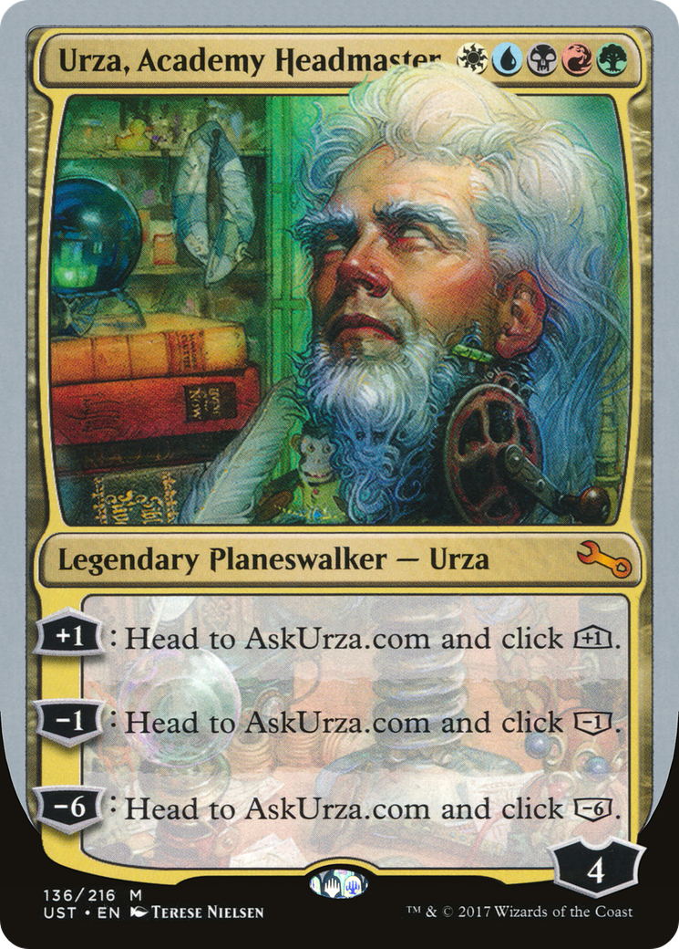 {R} Urza, Academy Headmaster [Unstable][UST 136] - Misty Mountain Games