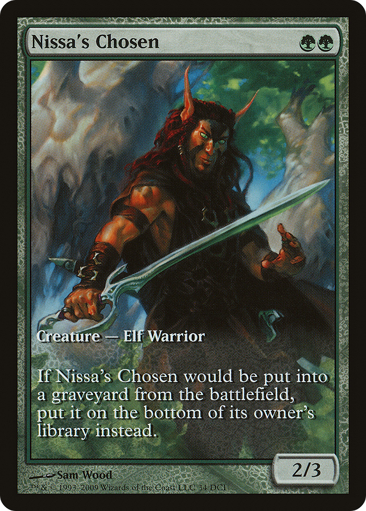 {R} Nissa's Chosen (Game Day) (Extended Art) [Zendikar Promos][PA ZEN 034]