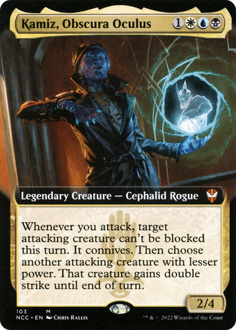{R} Kamiz, Obscura Oculus (Extended Art) [Streets of New Capenna Commander][NCC 103]