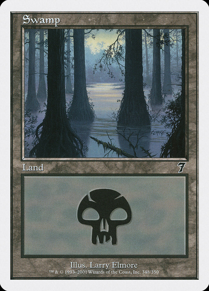 {B}[7ED 348] Swamp (348) [Seventh Edition]