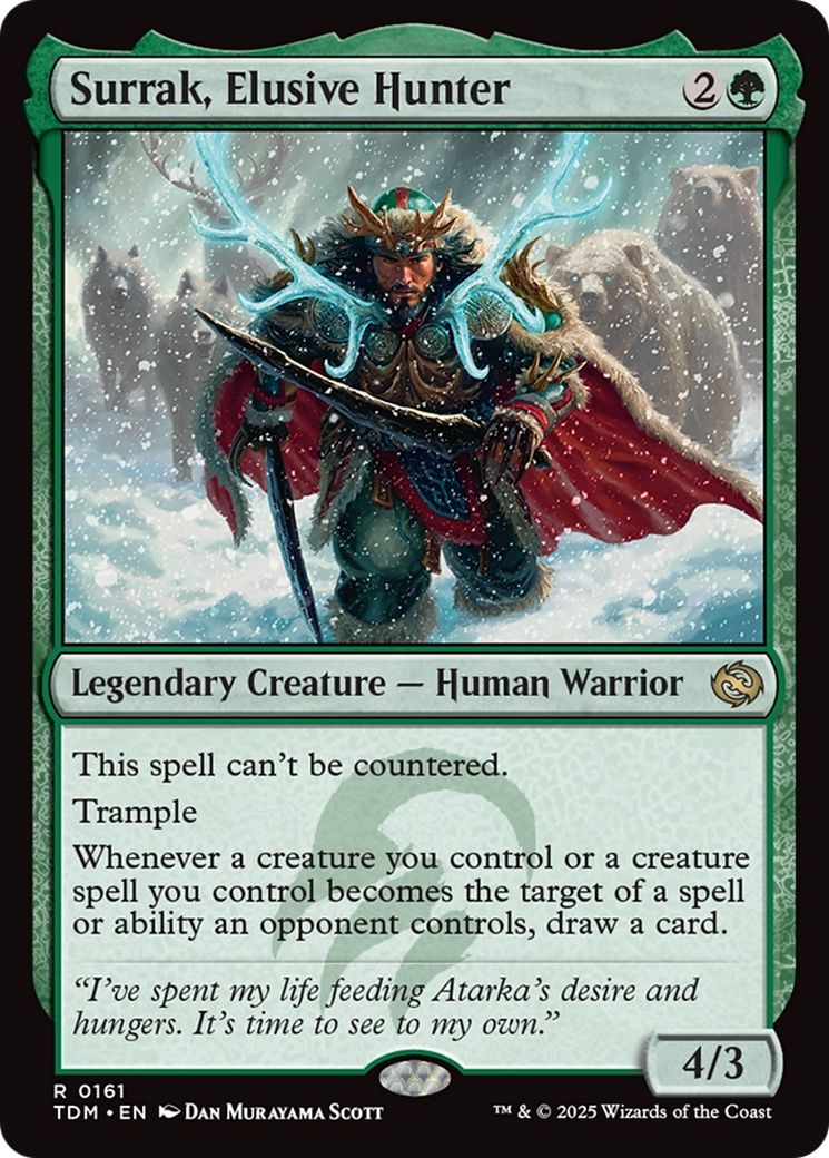 {@R} Surrak, Elusive Hunter [Tarkir: Dragonstorm][TDM 161]