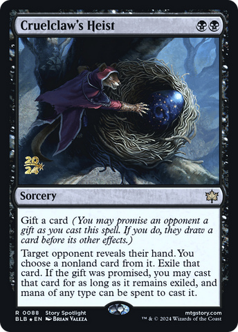 {@R} Cruelclaw's Heist [Bloomburrow Prerelease Promos][PR BLB 088]