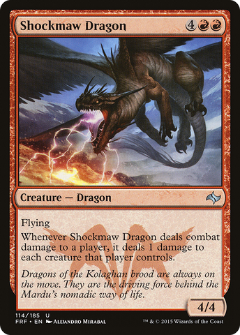 {C} Shockmaw Dragon [Fate Reforged][FRF 114]