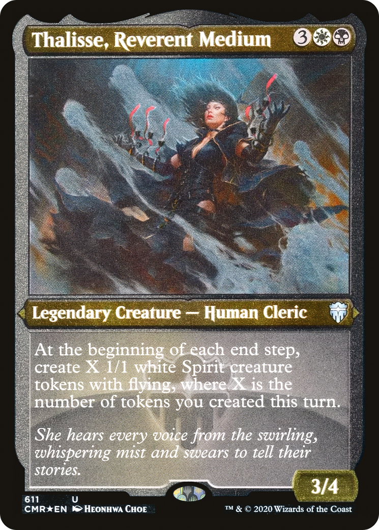 {C} Thalisse, Reverent Medium (Etched) [Commander Legends][CMR 611]
