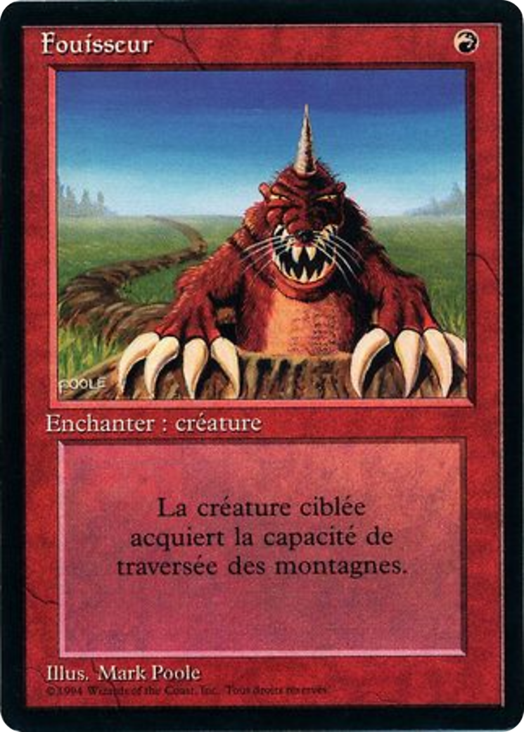 {F} Burrowing [Foreign Black Border][FBB 3ED 140]