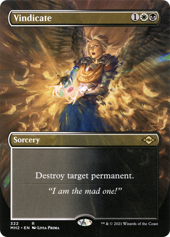 {R} Vindicate (Borderless Alternate Art) [Modern Horizons 2][MH2 322]