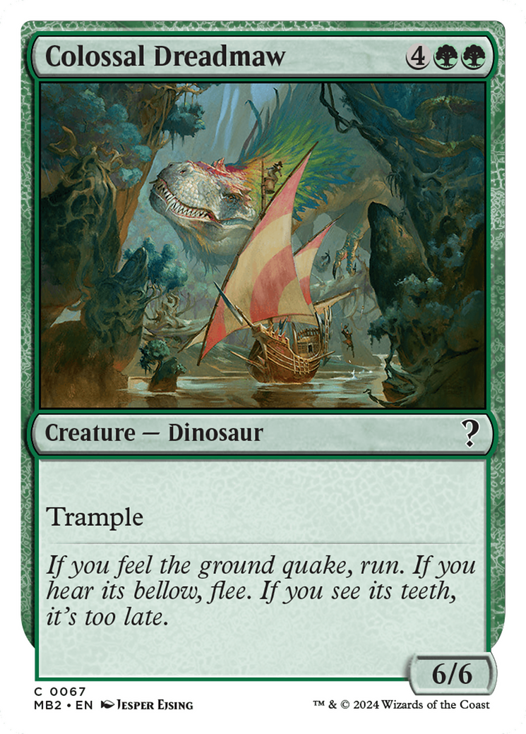 {C} Colossal Dreadmaw (White Border) [Mystery Booster 2][MB2 067]