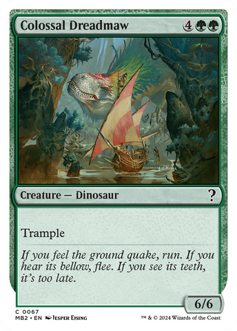 {C} Colossal Dreadmaw (White Border) [Mystery Booster 2][MB2 067]