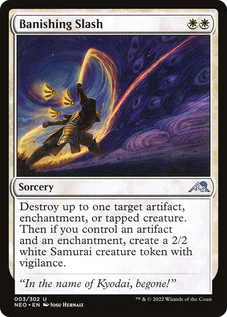 {C} Banishing Slash [Kamigawa: Neon Dynasty][NEO 003]